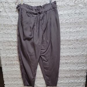 Knox Rose Relaxed Fit  Pants, Womens XXL, Gray, Paperbag Waist, Casual Wear
